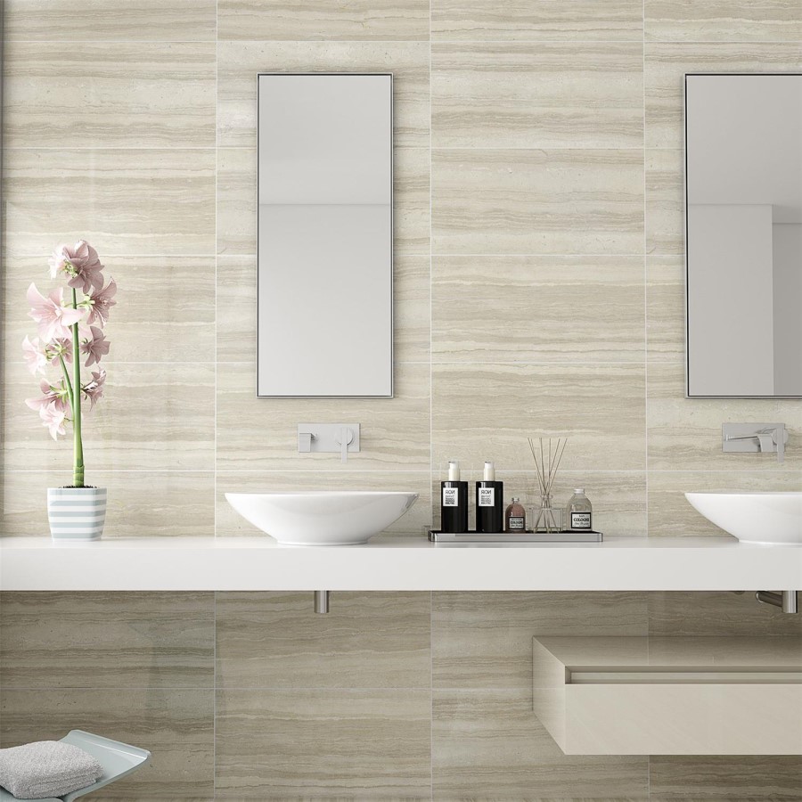 Oporto Travertino Ceramic Wall Tile