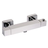 GRADE A1 - Square Thermostatic Bar Shower Valve - Larkin