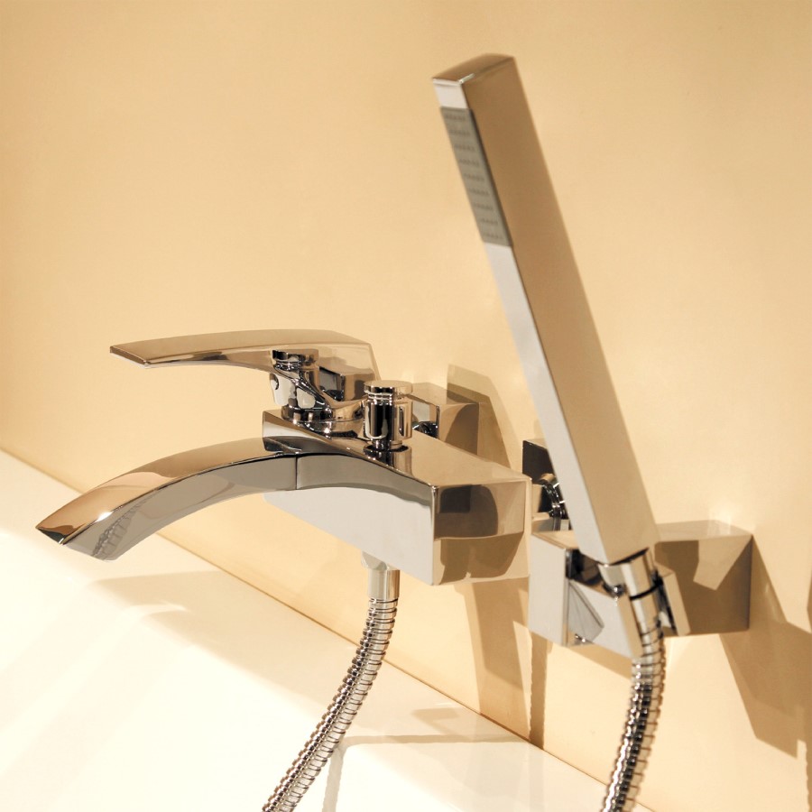 Wall Mounted Bath Shower Mixer - Curve Range