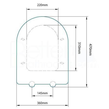 GRADE A1 - Bologna Soft Close Toilet Seat
