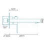 GRADE A1 - Cube Wall Mounted Bath Filler