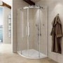 Aquafloe Elite II 8mm 1200 x 900 Frameless Left Hand Offset Quadrant Enclosure