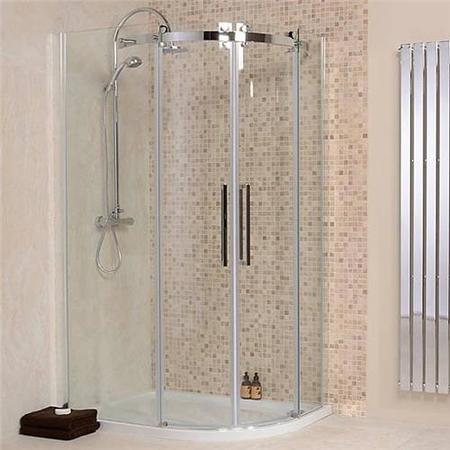 Aquafloe Elite II 8mm 1200 x 900 Frameless Left Hand Offset Quadrant Enclosure