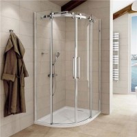Aquafloe Elite ll 8mm 1200 x 900 Frameless Right Hand Offset Quadrant Enclosure