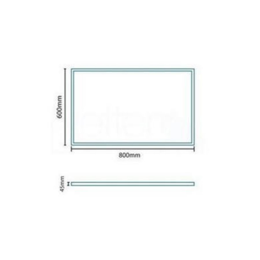 60 Illuminated LED Mirror 600H 800W - Divine Range