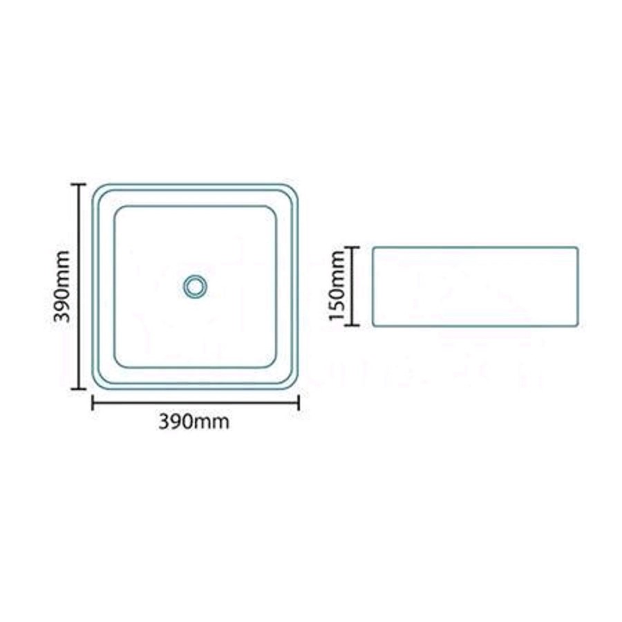 Paz Square Countertop Basin