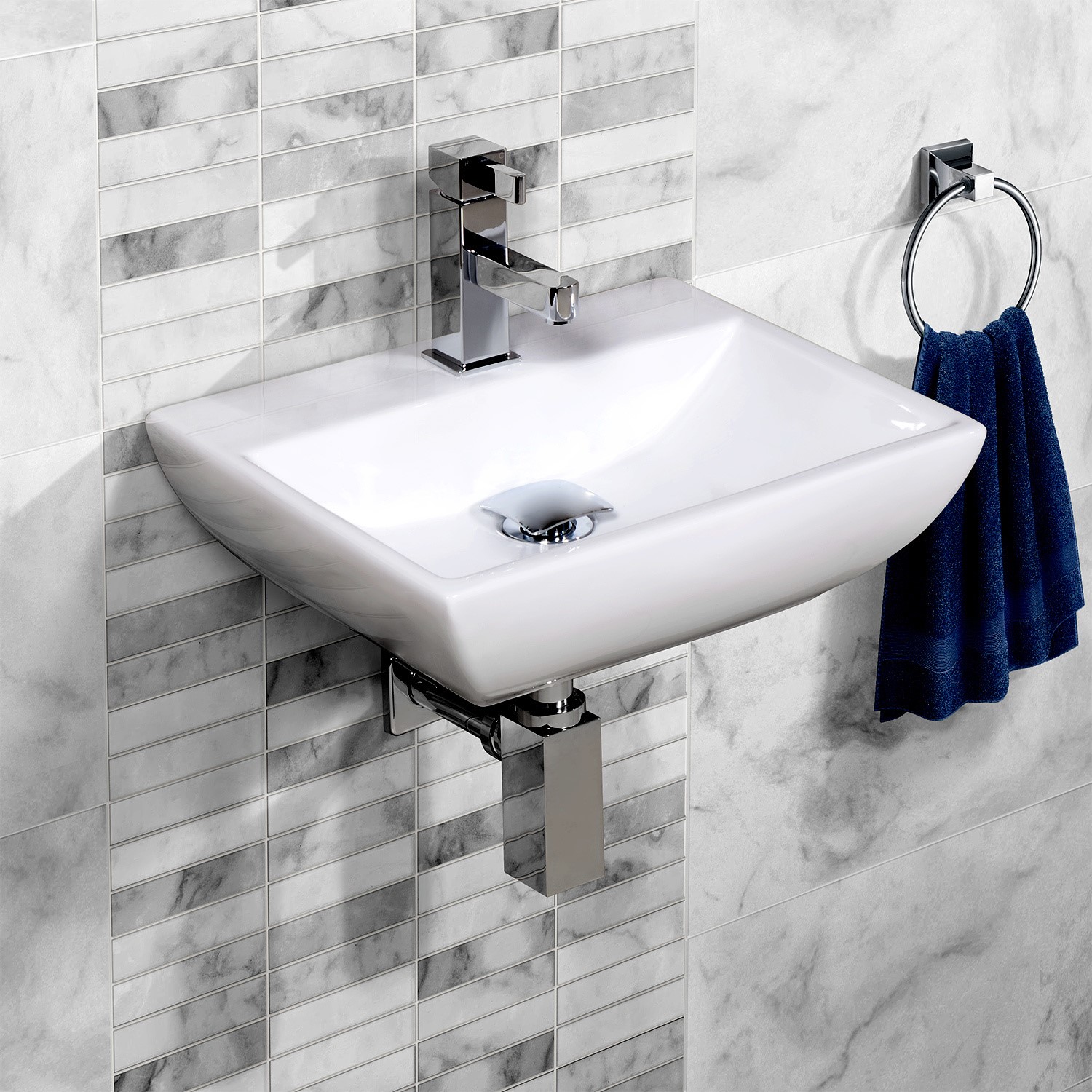 Square Wall Hung Basin Better Bathrooms Square Wall Hung Basin Better Bathrooms