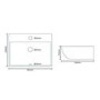 Square Wall Hung Basin