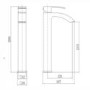 GRADE A1 - Wave Extended Mono Basin Mixer WL35811B