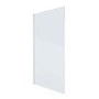 GRADE A1 - Fixed Bath Shower Screen with Straight Top - H1435 x W821mm