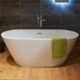 GRADE A1 - Bari Round Double Ended Freestanding Bath - 1700 x 740mm