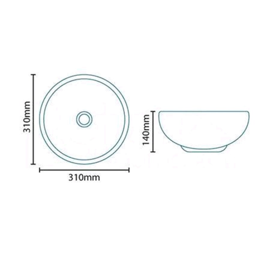 Round Counter Top Basin - Cora Range
