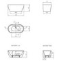 GRADE A3 - 1400 x 750 Double Ended Freestanding Bath - Lisbon Range