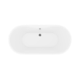 GRADE A2 - 1550 x 750 Double Ended Freestanding Bath - Lisbon Range