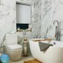 GRADE A1 - Lisbon Freestanding Bath Double Ended - 1550 x 745mm