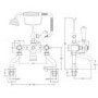 Park Royal Traditional Deck Mounted Bath Shower Mixer Tap
