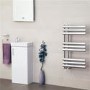 Finesse Designer 800 x 450mm Chrome Heated Towel Rail