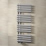 GRADE A1 - Finesse Designer 1200 x 450mm Chrome Heated Towel Rail