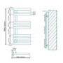 Allegra Designer 800 x 450mm Heated Towel Rail