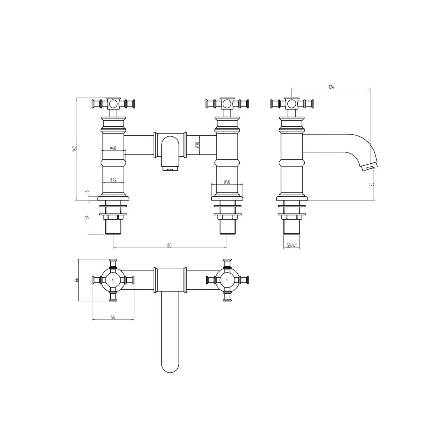 Glenham Traditional Deluxe Bath Filler
