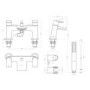 Waterfall Bath Shower Mixer - Voss Range