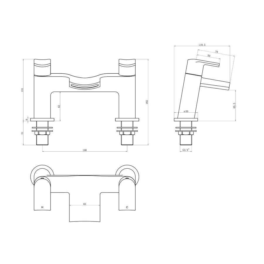 Waterfall Bath Filler - Voss Range