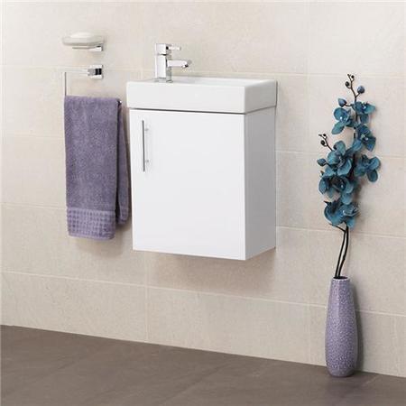 Preston Gloss White Wall Hung Vanity Unit
