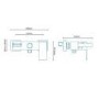 Sanctuary Wall Mounted Waterfall Bath Shower Mixer