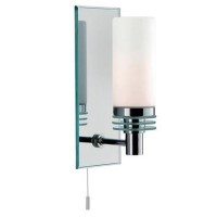 Chrome Mirror Backplate LED Wall Light