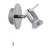 Aries Chrome LED Single Wall Spotlight