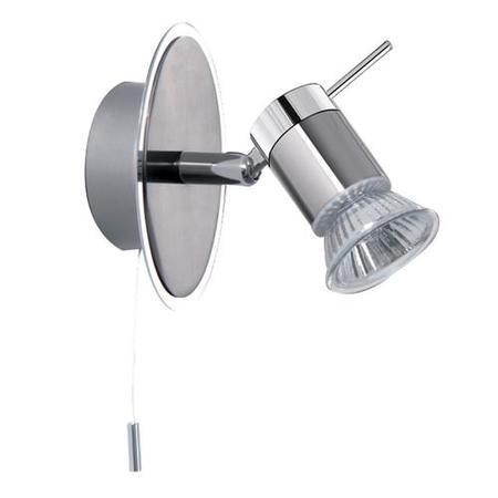 Aries Chrome LED Single Wall Spotlight