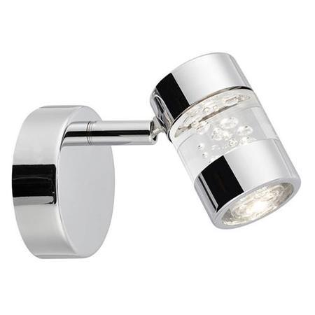 Bubbles Chrome LED Single Wall Spotlight