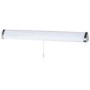 Fluorescent Chrome LED Pull Switch Wall Light
