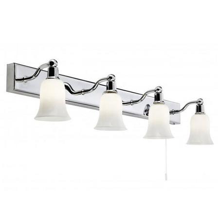 Chrome Frosted Shade Wall Light