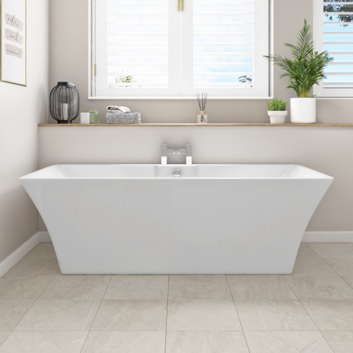 Luxury Freestanding Double Ended Bath L1690 x W740mm Seattle Range