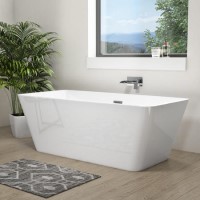 GRADE A1 - Porto Luxury Freestanding Double Ended Bath - L1615 x W720mm GRADE A1 - Porto Luxury Freestanding Double Ended Bath - L1615 x W720mm