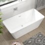 GRADE A1 - Porto Luxury Freestanding Double Ended Bath - L1615 x W720mm