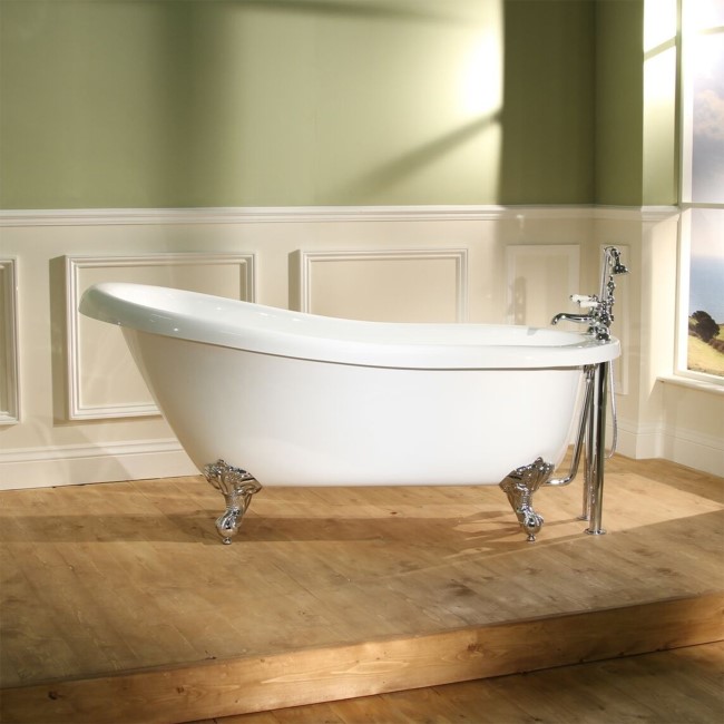 Park Royal Roll Top Freestanding Slipper Bath - 1570 x 430mm