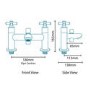 Bath Shower Mixer Chrome Tap