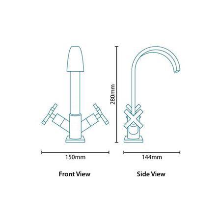 GRADE A1 - Halo Mono Basin Mixer Tap