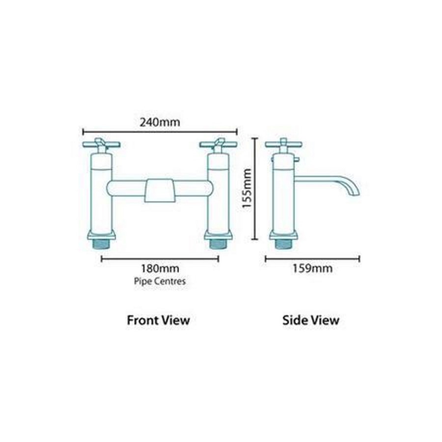 Crosshead Bath Filler Mixer Tap