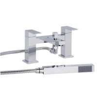 Chrome Bath Shower Mixer Tap - Cube Chrome Bath Shower Mixer Tap - Cube