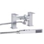 Chrome Bath Shower Mixer Tap - Cube
