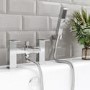 Chrome Bath Shower Mixer Tap - Cube