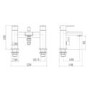 Chrome Bath Shower Mixer Tap - Cube