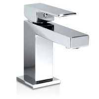 GRADE A2 - Chrome Mono Basin Mixer Tap - Cube