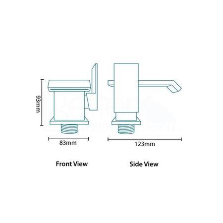 GRADE A2 - Aqua Waterfall Basin Mixer Tap
