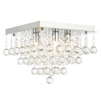 Dillian Large Square Flush Ceiling Light