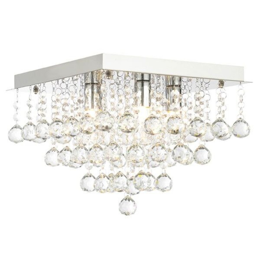 Dillian Large Square Flush Ceiling Light