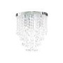 Ohio Iris Small Clear Crystal Flush Ceiling Light 
